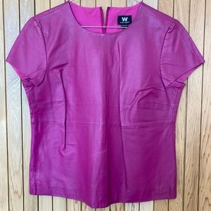 W by Worth Leather Top